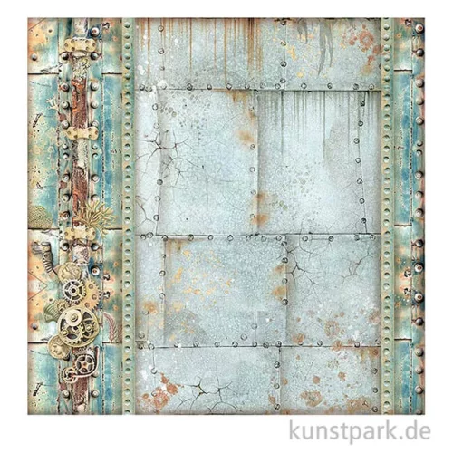 Artikelbild 2 des Artikels “Stamperia Scrappapier - Songs of the Sea Mechanism, 30,5 x 30,5 cm “
