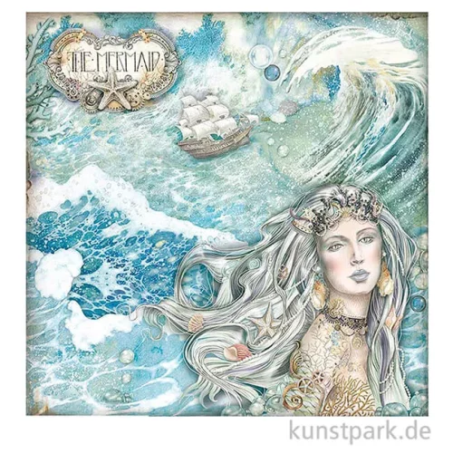Artikelbild 2 des Artikels “Stamperia Scrappapier - Songs of the Sea Mermaid, 30,5 x 30,5 cm “