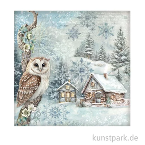 Artikelbild 2 des Artikels “Stamperia Scrappapier - The Owl's House Cottage, 30,5 x 30,5 cm “