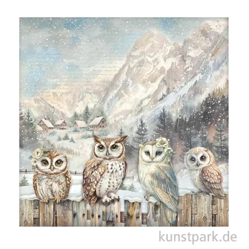 Artikelbild 2 des Artikels “Stamperia Scrappapier - The Owl's House Owls, 30,5 x 30,5 cm “