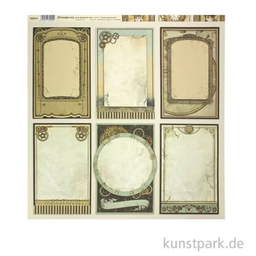 Artikelbild 2 des Artikels “Stamperia Scrappapier - Voyages Fantastiques Cards, 30,5 x 30,5 cm “