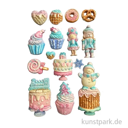 Artikelbild 2 des Artikels “Stamperia Silikon Gießform - Candy Christmas Cakes, A5 “