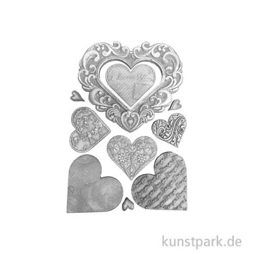 Artikelbild 2 des Artikels “Stamperia Silikon Gießform - Family Hearts, A5 “