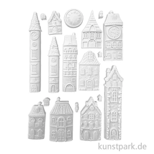 Artikelbild 2 des Artikels “Stamperia Silikon Gießform - Gear up for Christmas Cozy Houses, A5 “