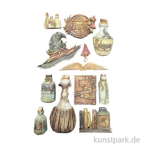 Artikelbild 2 des Artikels “Stamperia Silikon Gießform - Herbarium Silvae Alchemy, A5 “