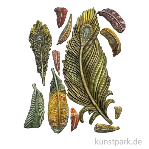 Artikelbild 2 des Artikels “Stamperia Silikon Gießform - Masquerade Feathers, A5 “