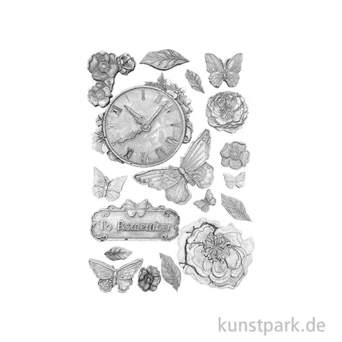 Artikelbild 2 des Artikels “Stamperia Silikon Gießform - Quiet Days Clock, A5 “