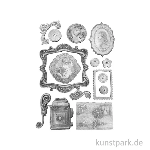 Artikelbild 2 des Artikels “Stamperia Silikon Gießform - Quiet Days Plates, A5 “