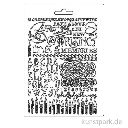 Artikelbild 2 des Artikels “Stamperia Soft Mould (Gießform) - Calligraphy Art, Ink and Memories, DIN A5 “