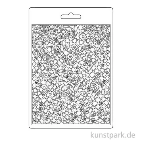Artikelbild 2 des Artikels “Stamperia Soft Mould (Gießform) - Songs of the Sea Mermaid Scales, A5 “