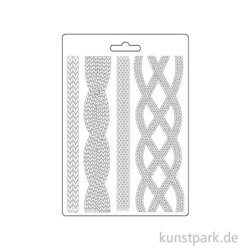 Artikelbild 2 des Artikels “Stamperia Soft Mould (Gießform) - Whispering Woods Cords, A5 “
