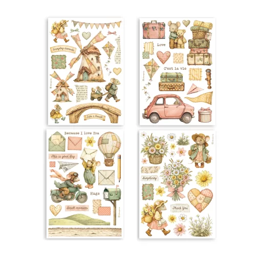 Artikelbild 2 des Artikels “Stamperia Washi Pad - Cozy Family, 8 Blatt, A5 “