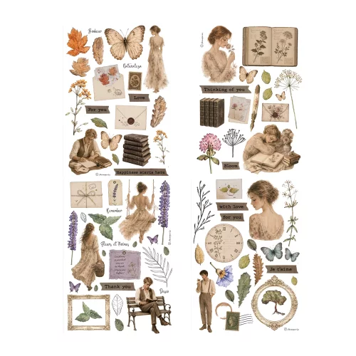 Artikelbild 2 des Artikels “Stamperia Washi Pad - Flowers and Poems, 8 Blatt, A5 “