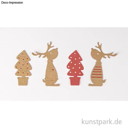 Artikelbild 2 des Artikels “Stanzschablonen Set - Rentierfreunde, 4 Stück “