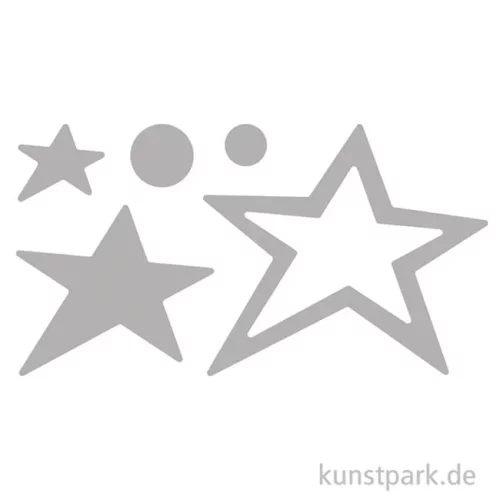 Artikelbild 2 des Artikels “Stanzschablonen Set - Stars & Circles, 4 Stück “