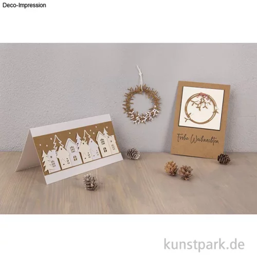 Artikelbild 2 des Artikels “Stanzschablonen Set - Winterhäuser, 4 Stück “