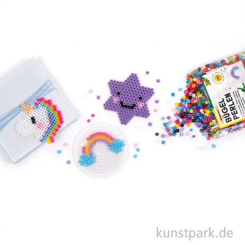 Artikelbild 2 des Artikels “Steckplatten-Set für Bügelperlen - Basic Klein, 3 Stück sortiert “