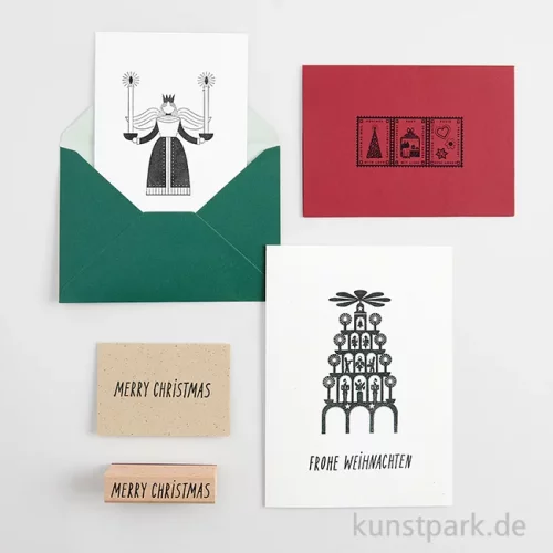 Artikelbild 2 des Artikels “Stempel aus Holz - Weihnachtspyramide, 80 x 120 mm “