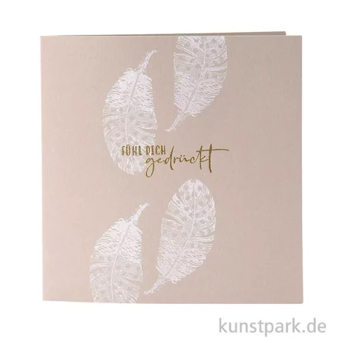 Artikelbild 2 des Artikels “Stempel - Feder mit Punkten, 4 x 8 cm “