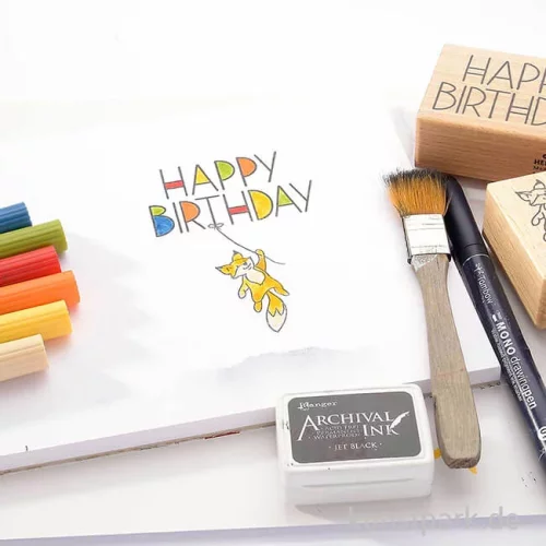 Artikelbild 2 des Artikels “Stempel - Fuchs fliegend, 3 x 5 cm “