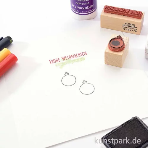 Artikelbild 2 des Artikels “Stempel - Ganz kleine Christbaumkugel, 2 x 3 cm “
