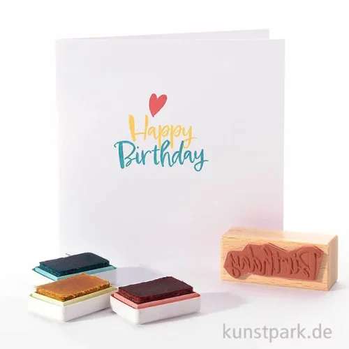 Artikelbild 2 des Artikels “Stempel - Happy Birthday, 3 x 7 cm “