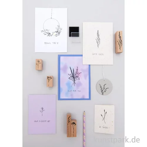 Artikelbild 2 des Artikels “Stempelset - Transformation Gräser mit 12 Stempeln und Stempelkissen “