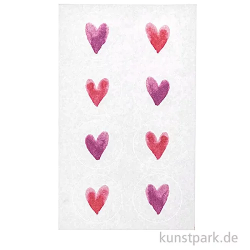 Artikelbild 2 des Artikels “Sticker - Herzen, Aquarell “