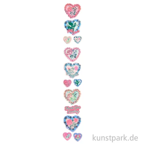 Artikelbild 2 des Artikels “Sticker - La Vie en Rose, Herzen, 100 Aufkleber “