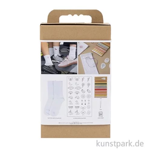 Artikelbild 2 des Artikels “Stickset mit Socken + Zubehör, Weiß “