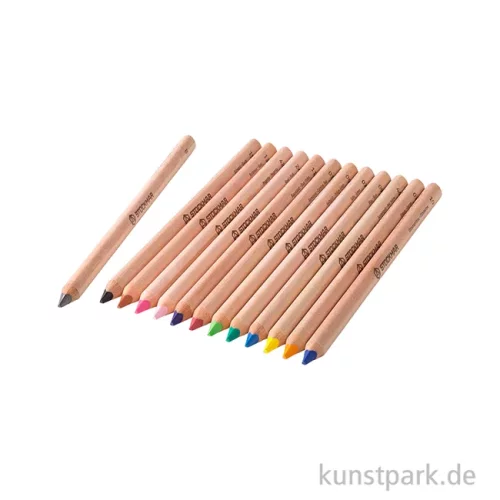 Artikelbild 2 des Artikels “STOCKMAR Buntstifte dreieckig, 12 Stifte im Metalletui “