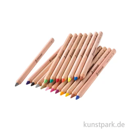 Artikelbild 2 des Artikels “STOCKMAR Buntstifte dreieckig, 18 Stifte im Metalletui “