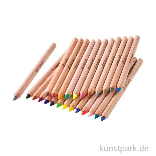 Artikelbild 2 des Artikels “STOCKMAR Buntstifte dreieckig, 24 Stifte im Metalletui “