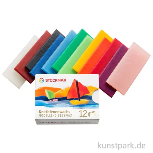 Artikelbild 2 des Artikels “STOCKMAR Knetbienenwachs, 12 Farben in der Schiebeschachtel, 250 g “
