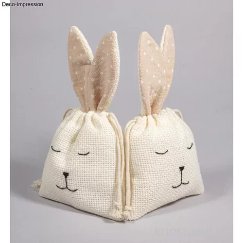 Artikelbild 2 des Artikels “Stoffsäckchen Hase, 12 x 21 cm, 2 Stück “