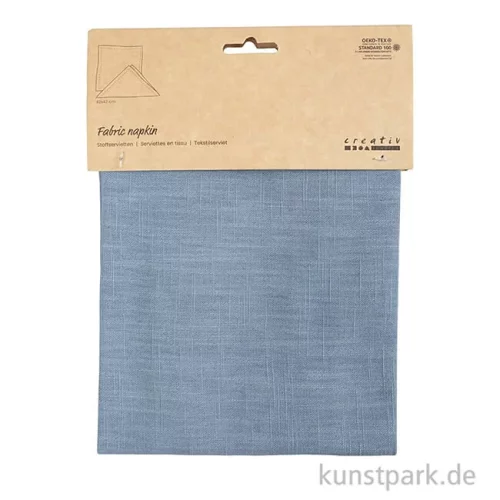 Artikelbild 2 des Artikels “Stoffservietten aus Baumwolle, Taubenblau, 42 x 42 cm, 2 Stück “
