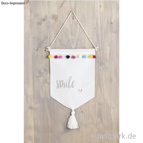 Artikelbild 2 des Artikels “Stoffwimpel zum Bemalen, 24 x 30 cm “
