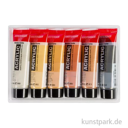 Artikelbild 2 des Artikels “Talens AMSTERDAM Acrylfarben Set mit 6 x 20 ml - Metallicfarben “