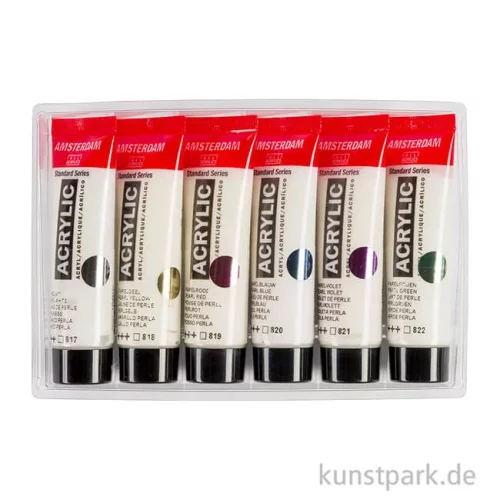 Artikelbild 2 des Artikels “Talens AMSTERDAM Acrylfarben Set mit 6 x 20 ml - Perlmutt “