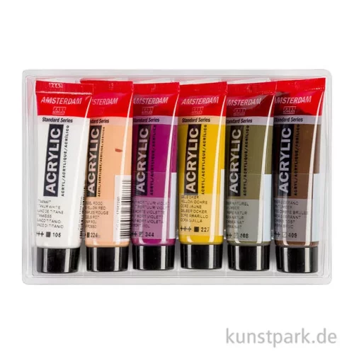 Artikelbild 2 des Artikels “Talens AMSTERDAM Acrylfarben Set mit 6 x 20 ml - Portraitfarben “
