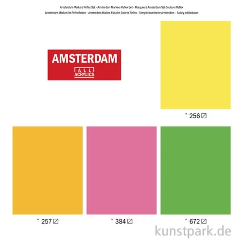 Artikelbild 2 des Artikels “Talens AMSTERDAM Acrylic Marker - Reflex Set 4x4 mm “