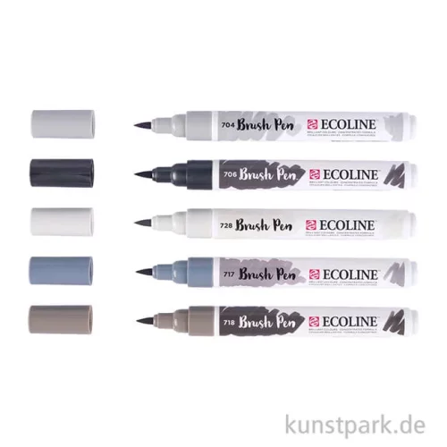 Artikelbild 2 des Artikels “Talens ECOLINE Brush Pen 5er Set - Grautöne “