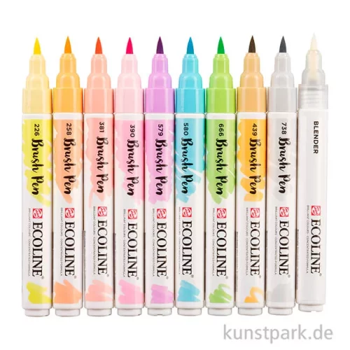 Artikelbild 2 des Artikels “Talens ECOLINE Brush Pen 10er Set - Pastellfarben “