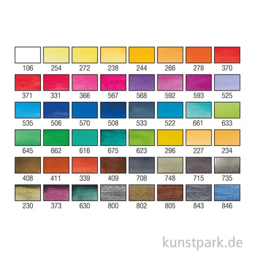 Artikelbild 2 des Artikels “Talens VAN GOGH Aquarell Metallkasten mit 48 halben Näpfchen “