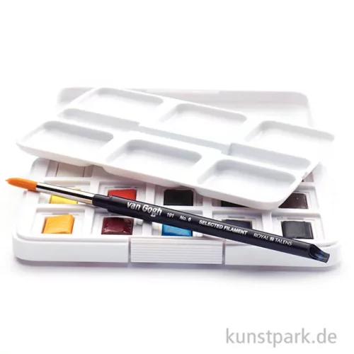 Artikelbild 2 des Artikels “Talens VAN GOGH Aquarell Pocket Box mit 12 halben Näpfen und Zubehör “