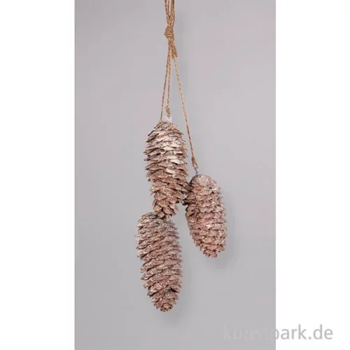 Artikelbild 2 des Artikels “Tannenzapfen mit Kordel zum Hängen, 3er Set, 26 cm “