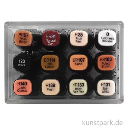 Artikelbild 2 des Artikels “TOUCH Twin Marker Set 12er - Skin Tones “