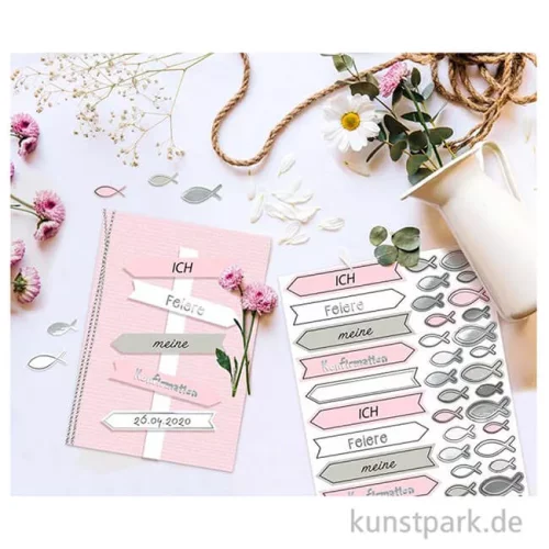 Artikelbild 2 des Artikels “Stanzteile - Meine Konfirmation, Rosa, 312 Stück “