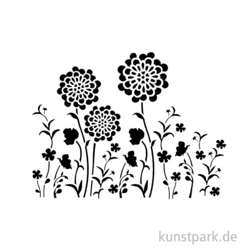 Artikelbild 2 des Artikels “Viva Decor Universal-Schablone DIN A3 - Blumenwiese “