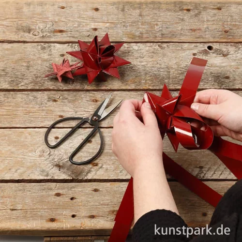 Artikelbild 2 des Artikels “Vivi Gade Flechtstreifen mit Glitzer-Lackoberfläche - Rot, 40 Stück “